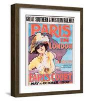 Paris In London, Great Southern & Western Railway-Imre Kiralfy-Framed Art Print