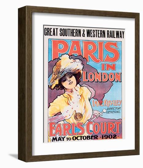 Paris In London, Great Southern & Western Railway-Imre Kiralfy-Framed Art Print