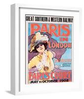 Paris In London, Great Southern & Western Railway-Imre Kiralfy-Framed Art Print