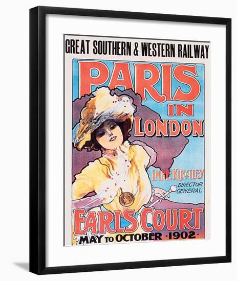 Paris In London, Great Southern & Western Railway-Imre Kiralfy-Framed Art Print