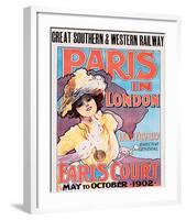 Paris In London, Great Southern & Western Railway-Imre Kiralfy-Framed Art Print