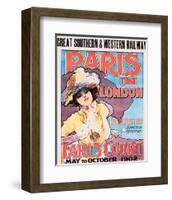 Paris In London, Great Southern & Western Railway-Imre Kiralfy-Framed Art Print