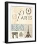 Paris in Memory-Marco Fabiano-Framed Art Print