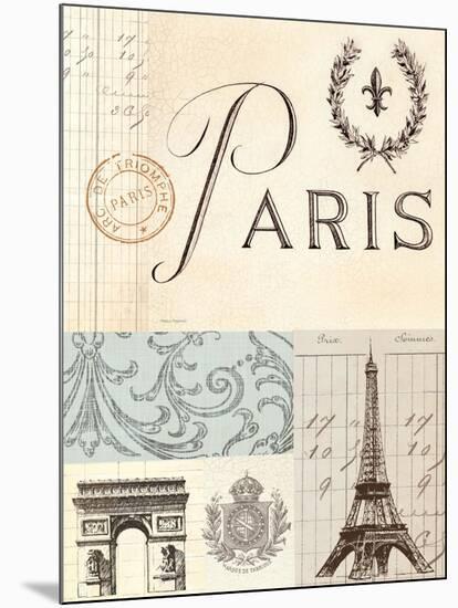 Paris in Memory-Marco Fabiano-Mounted Art Print