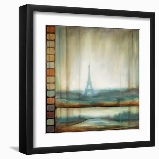 Paris in Motion-Pablo Rojero-Framed Art Print