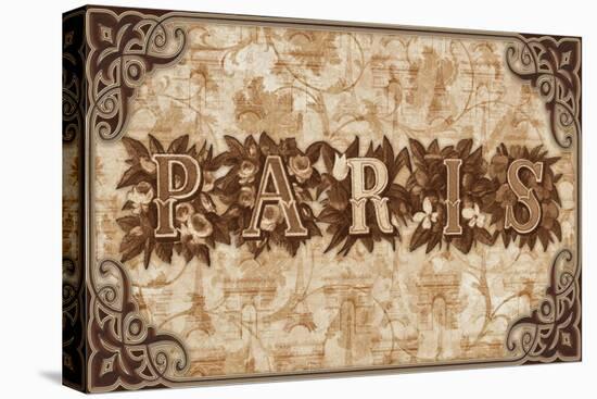 Paris in Sepia-Kate Ward Thacker-Stretched Canvas