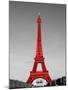 Paris in the Day in Red Border-Emily Navas-Mounted Art Print