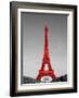 Paris in the Day in Red Border-Emily Navas-Framed Art Print