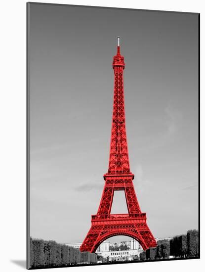 Paris in the Day in Red Border-Emily Navas-Mounted Art Print