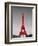 Paris in the Day in Red Border-Emily Navas-Framed Art Print