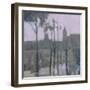 Paris in the Rain, 2016-Michael G. Clark-Framed Giclee Print