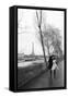 Paris In The Rain I Love-Carina Okula-Framed Stretched Canvas