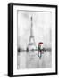 Paris In The Rain-OnRei-Framed Art Print