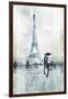 Paris in the rain-OnRei-Framed Art Print