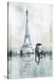 Paris in the rain-OnRei-Stretched Canvas