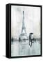 Paris in the rain-OnRei-Framed Stretched Canvas