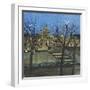 Paris in Winter, Passarelle des Arts-Susan Brown-Framed Giclee Print