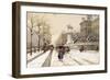 Paris in Winter-Eugene Galien-Laloue-Framed Giclee Print