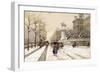 Paris in Winter-Eugene Galien-Laloue-Framed Giclee Print