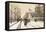 Paris in Winter-Eugene Galien-Laloue-Framed Stretched Canvas