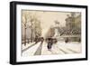 Paris in Winter-Eugene Galien-Laloue-Framed Premium Giclee Print
