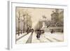 Paris in Winter-Eugene Galien-Laloue-Framed Giclee Print