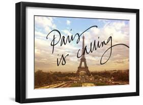 Paris is Calling-Emily Navas-Framed Premium Giclee Print