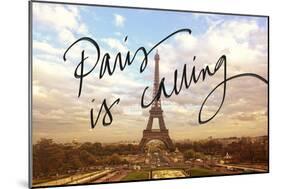 Paris is Calling-Emily Navas-Mounted Premium Giclee Print