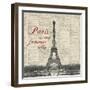 Paris is my Favorite City-Michael Marcon-Framed Art Print