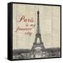 Paris is my Favorite City-Michael Marcon-Framed Stretched Canvas