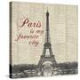 Paris is my Favorite City-Michael Marcon-Stretched Canvas