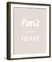 Paris is my Heart - Fawn-Sasha Blake-Framed Giclee Print