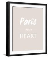 Paris is my Heart - Fawn-Sasha Blake-Framed Giclee Print