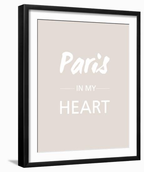 Paris is my Heart - Fawn-Sasha Blake-Framed Giclee Print