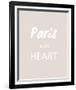 Paris is my Heart - Fawn-Sasha Blake-Framed Giclee Print