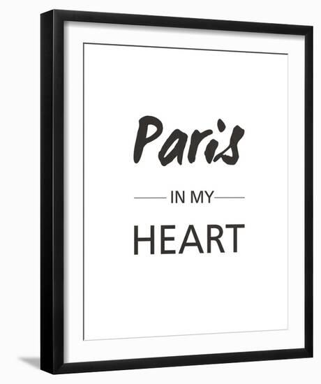 Paris is my Heart-Sasha Blake-Framed Giclee Print