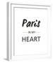 Paris is my Heart-Sasha Blake-Framed Giclee Print