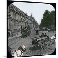 Paris (Ist Arrondissement), the Quai Des Tuileries at the Level of the Pont-Royal, Circa 1890-Leon, Levy et Fils-Mounted Photographic Print