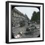 Paris (Ist Arrondissement), the Quai Des Tuileries at the Level of the Pont-Royal, Circa 1890-Leon, Levy et Fils-Framed Premium Photographic Print