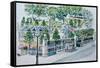 Paris, Jardin Des Tuileries-Anthony Butera-Framed Stretched Canvas