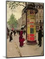 Paris Kiosk, Early 1880s-Jean Béraud-Mounted Giclee Print