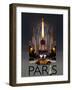 Paris Kiss-Big Island Studios-Framed Art Print