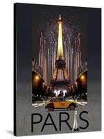 Paris Kiss-Big Island Studios-Stretched Canvas