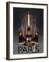 Paris Kiss-Big Island Studios-Framed Art Print