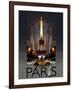 Paris Kiss-Big Island Studios-Framed Art Print