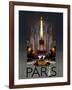 Paris Kiss-Big Island Studios-Framed Art Print