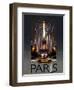 Paris Kiss-Big Island Studios-Framed Art Print