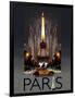 Paris Kiss-Big Island Studios-Framed Art Print