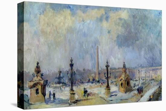 Paris, La place de la Concorde-Albert Lebourg-Stretched Canvas