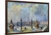 Paris, La place de la Concorde-Albert Lebourg-Framed Giclee Print